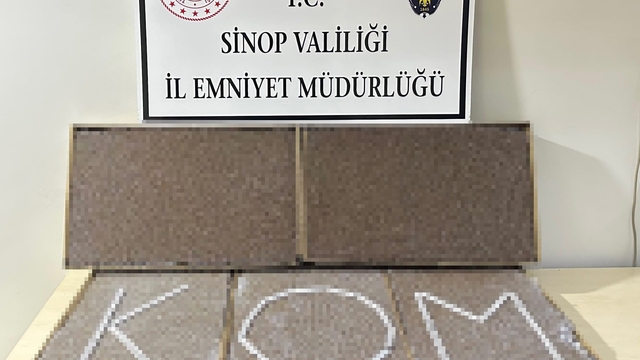 Sinop'ta 27 bin dal dolu makaron ele geçirildi