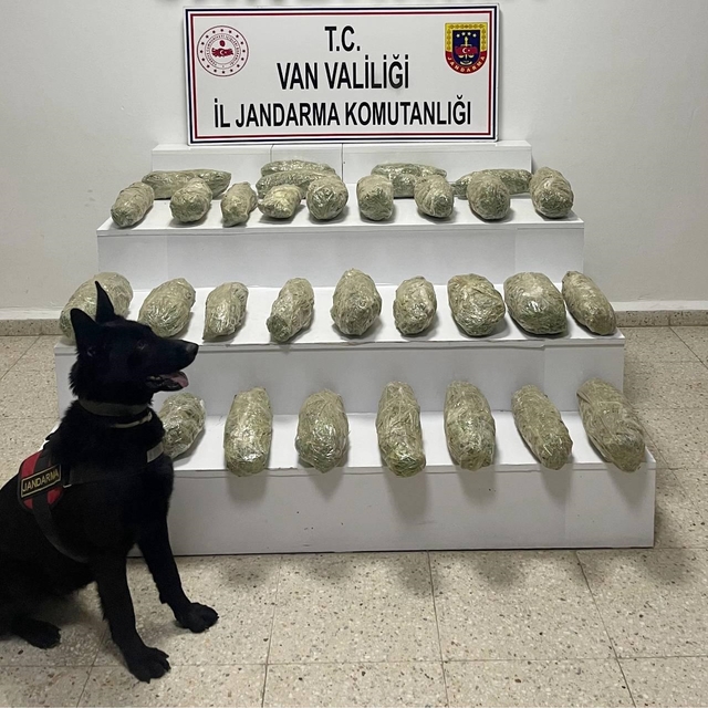 Van kırsalında 21 kilo 350 gram skunk ele geçirildi