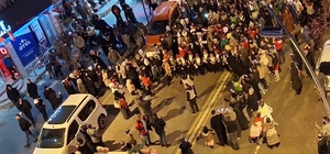 Erzurum'da Ramazan'a fener alaylı karşılama