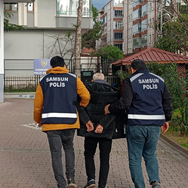 Samsun'da 35 yıl hapis cezası bulunan firari hükümlü yakalandı