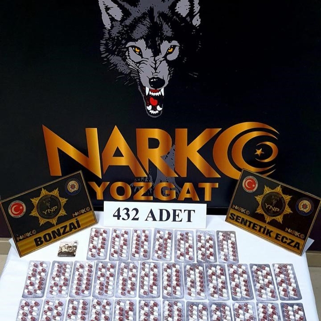 Yozgat'ta 432 adet sentetik ele geçirildi
