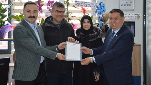 Havza OSB'de üretime geçen fabrikanın tapusu verildi