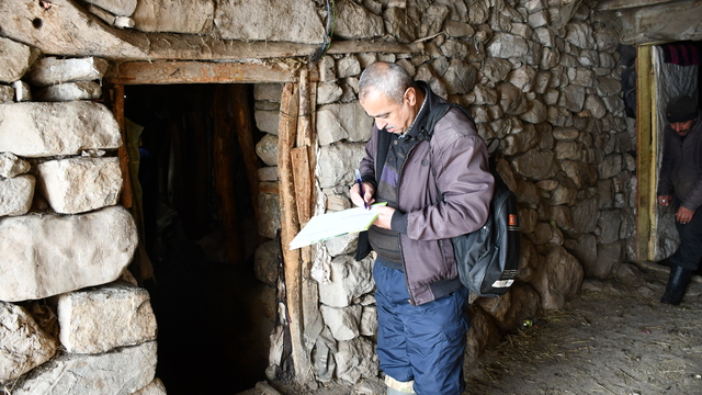 Hakkari'de küpe ve aşılama çalışması sürüyor