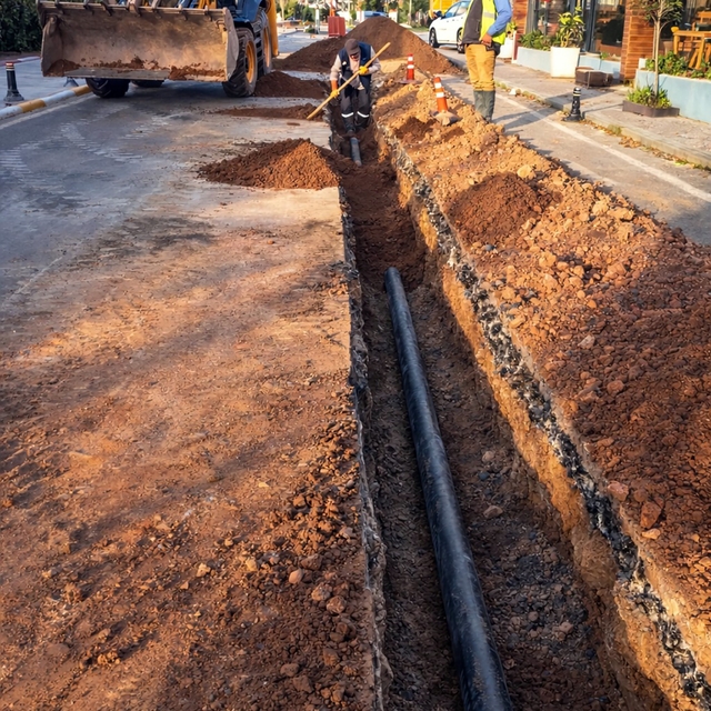 MUSKİ'den Bodrum Yalıkavak'ta içme suyu hat yenileme çalışması