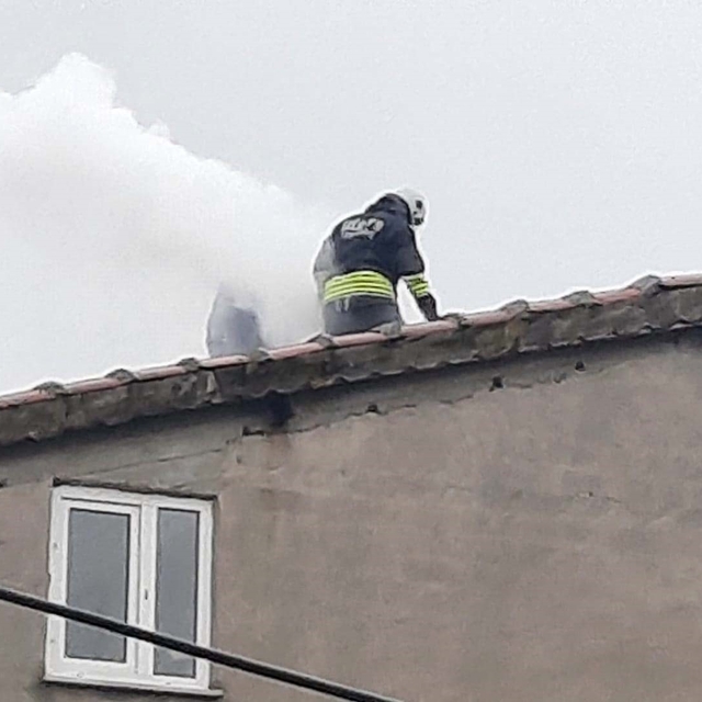 Muratlı'da baca yangını korkuttu