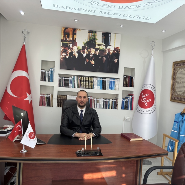 Babaeski'nin yeni müftüsü göreve başladı