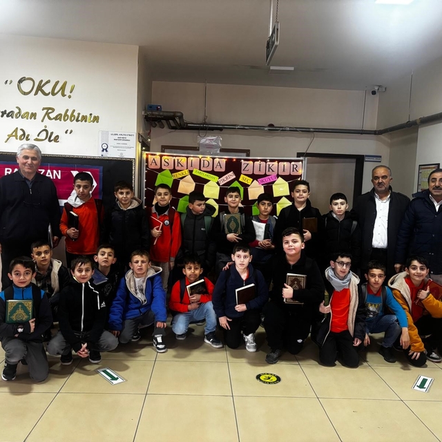 Vezirköprü'de okul koridorları Ramazan sokağına dönüştü