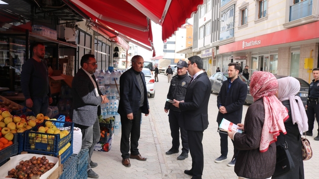 Asarcık Kaymakamı Korkmaz, tütün denetimine katıldı