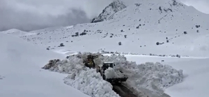 Yayladere'de iki metreyi bulan karla mücadele