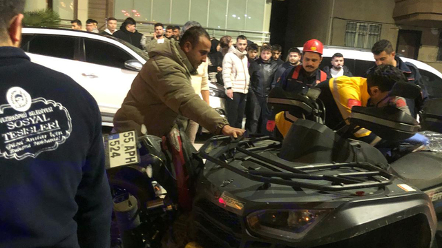 Samsun'da çarpışan motosiklet ile ATV'deki 4 kişi yaralandı