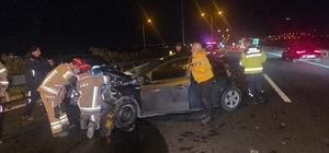 Otobanda feci kaza: 1 yaralı