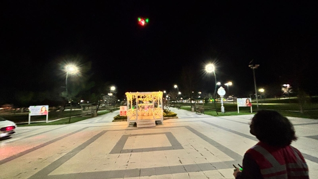 Çorlu'da polisin dron destekli denetimleri sürüyor