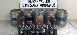 Mersin'de 685 litre sahte içki ele geçirildi