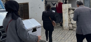 Karaman'da gönüllü gençlerden anlamlı dayanışma