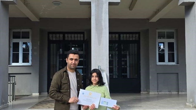 Hisarcık'ta resim yarışması ilçe birincisi Dereköy Şehit Fatih Seven Ortaokulu'ndan