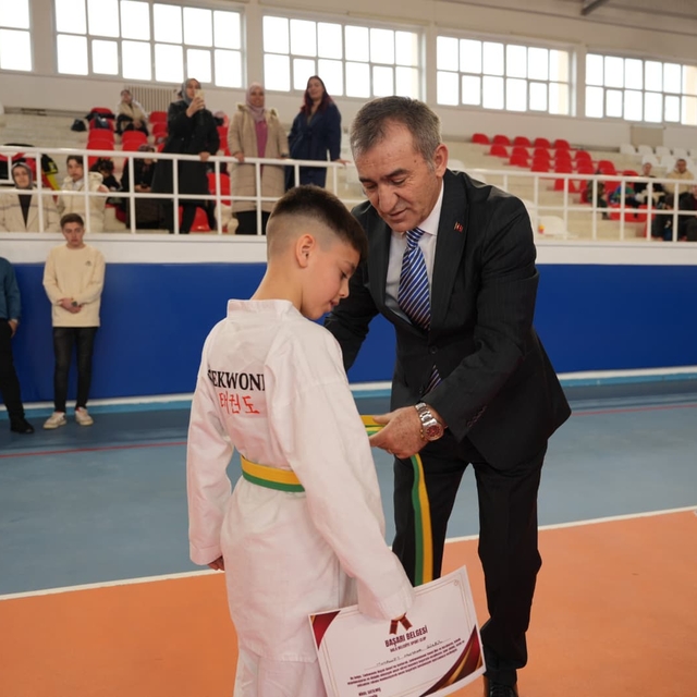 Bala'da tekvando kuşak sınavı heyecanı yaşandı
