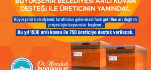 Büyükşehir'den 'Arılar Çoğalsın, Bereket Katlansın' Projesi