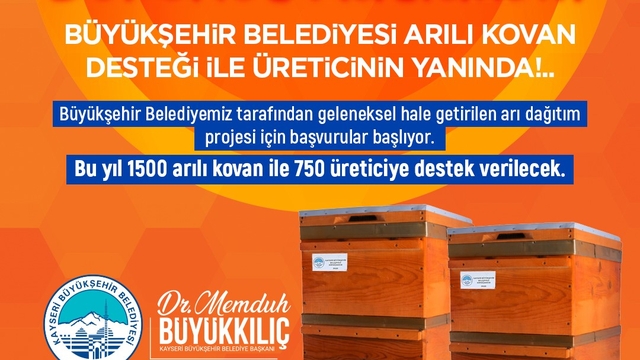 Büyükşehir'den 'Arılar Çoğalsın, Bereket Katlansın' Projesi