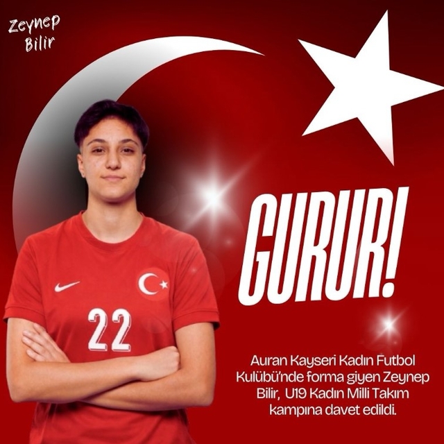 Zeynep Bilir, U-19 Kadın Milli takımına davet edildi