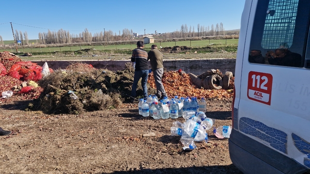Çorum'da 180 litre kaçak alkol imha edildi