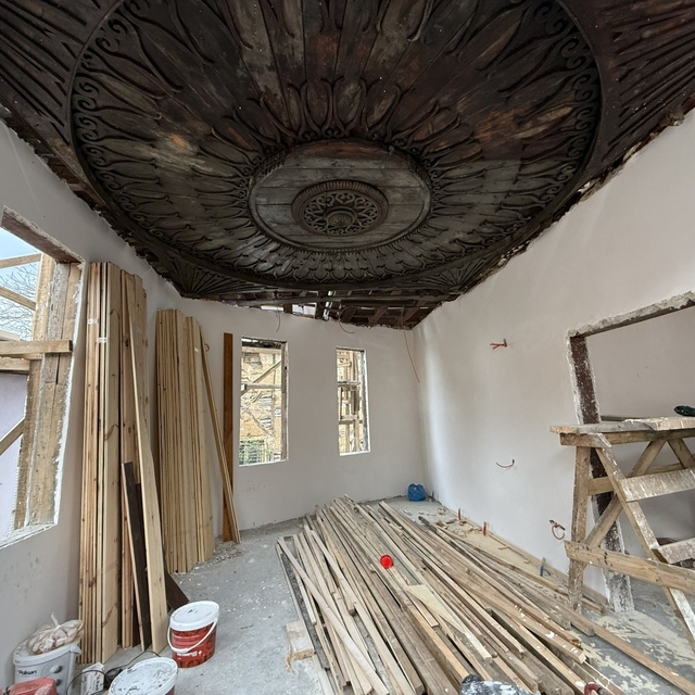 Saraylı'daki tarihi yapının restorasyonunda sona geliniyor