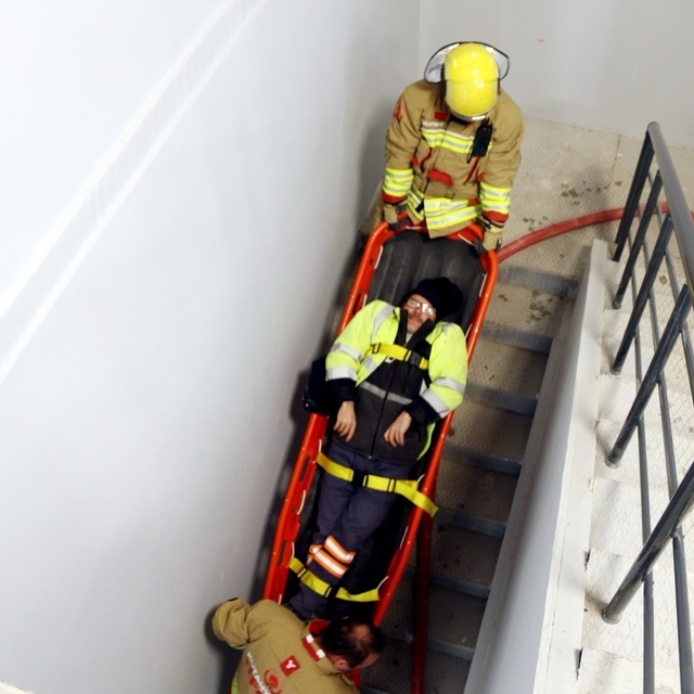 Kütahya OSB İtfaiye Ekibinden gerçeği aratmayan tatbikat