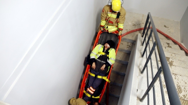 Kütahya OSB İtfaiye Ekibinden gerçeği aratmayan tatbikat