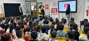 Adıyaman'da minik öğrencilere acil çağrı farkındalık eğitimi