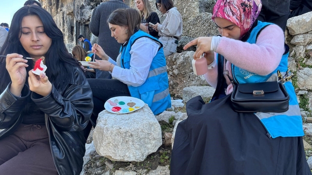 Tlos Antik Kenti'nde tarih sanatla canlandı