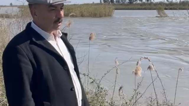 Seyhan Nehri taştı, Tarsus'ta bazı tarım arazileri sular altında kaldı