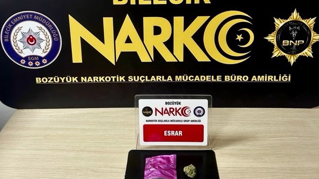 Bilecik'te üzerinde uyuşturucu madde bulunan zanlı yakalandı