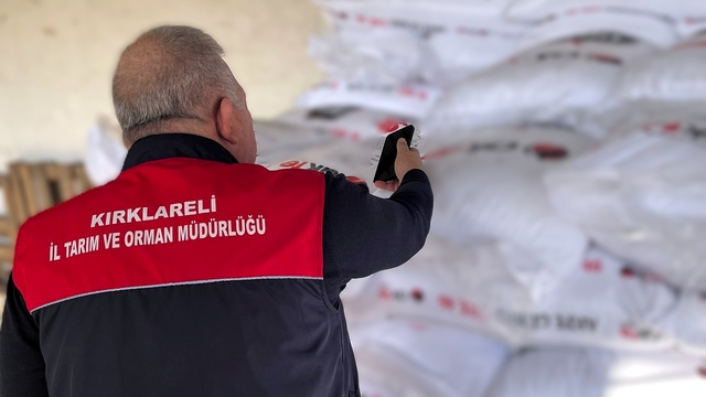Kırklareli'nde gübre satışı yapan bayiler denetlendi