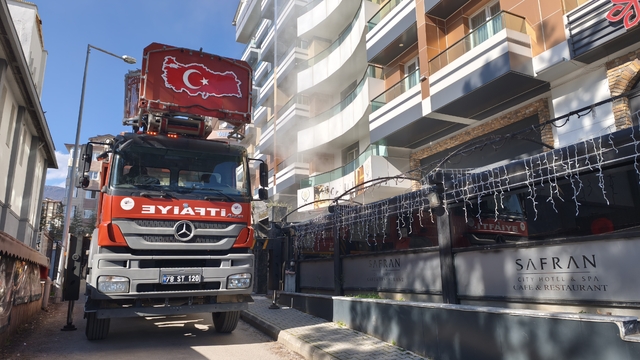 Karabük'te otelde çıkan yangın söndürüldü