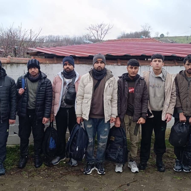 Edirne'de 9 kaçak göçmen yakalandı