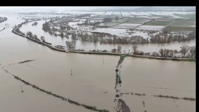 Meriç Nehri taştı, Subaşı'ndaki tarım arazileri sular altında kaldı