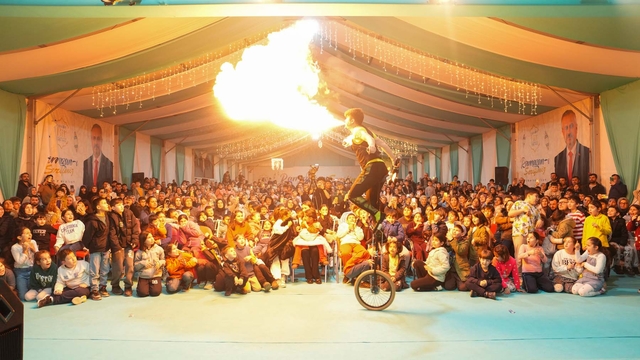 Samsun'da "Cambaz" gösterisi ilgi gördü