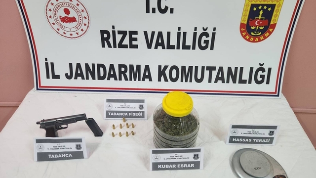 Rize'de uyuşturucu operasyonu