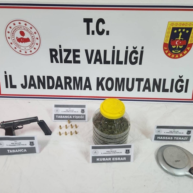 Rize'de uyuşturucu operasyonu