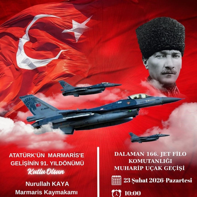 Atatürk'ün Marmaris'e gelişinin yıldönümü törenlerle anılacak