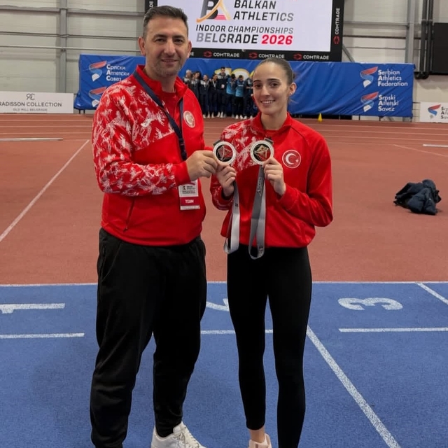 Eskişehirli atletizm sporcusundan Balkan'da altın madalya