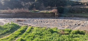 Ziyanlar'da dere taştı, tarım arazileri zarar gördü