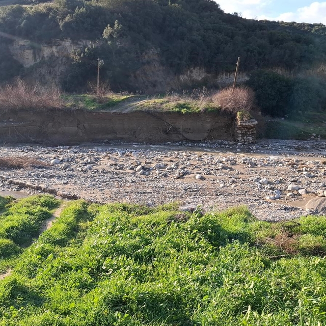 Ziyanlar'da dere taştı, tarım arazileri zarar gördü