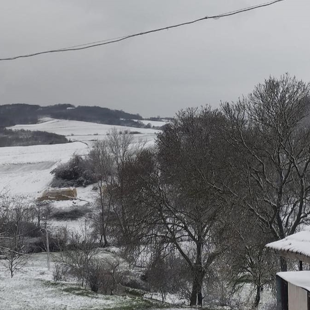 Tekirdağ'da yüksek kesimlerde kar etkili oluyor