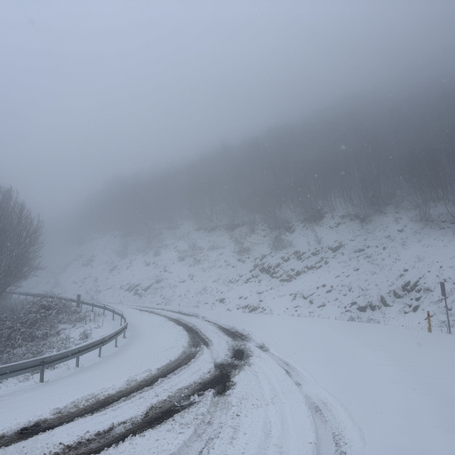 Tekirdağ'da yüksek kesimlerde sis etkili oldu
