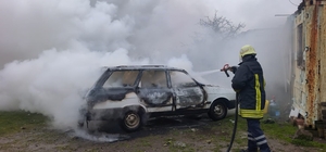 Ayvacık'ta araç yangını