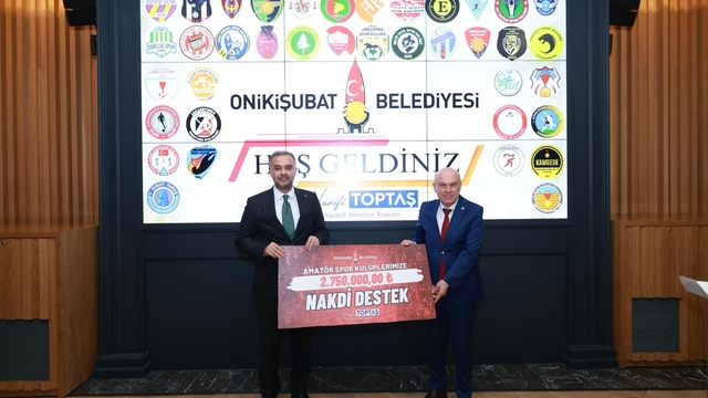 Onikişubat Belediyesi'nden amatör spora destek