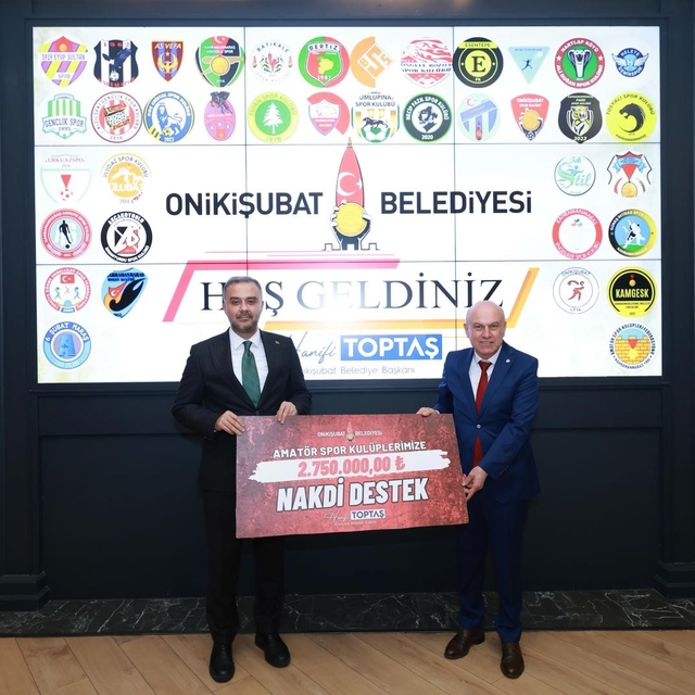 Onikişubat Belediyesi'nden amatör spora destek