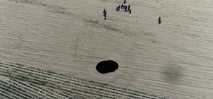 Aksaray'da korkutan obruk tehlikesi: 9'u büyük 86 obruk var