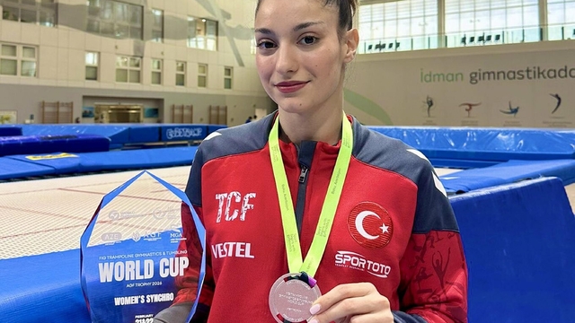 Trampolin cimnastikte İzmir'e iki madalya