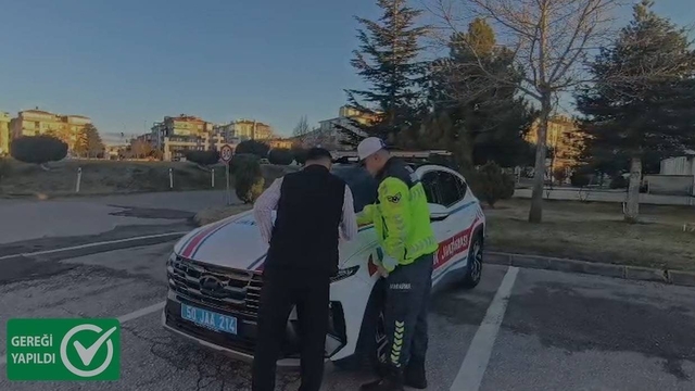 Nevşehir'de drift atan sürücüye 46 bin TL ceza